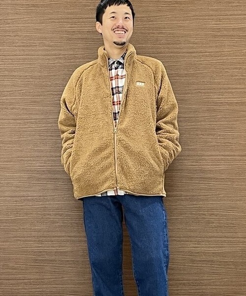 GAP(ギャップ)の「フルファスナー モックネックフリース(ブルゾン・メンズ・ネイビー/アイボリー/その他/その他1・M/L/XL/XXS/S/XS)」の4枚目の写真
