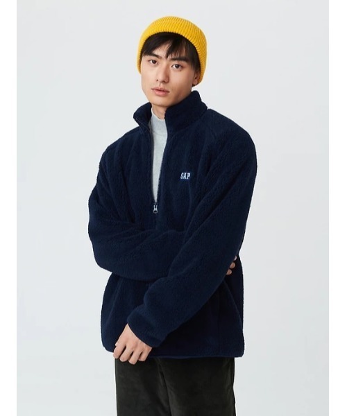 GAP(ギャップ)の「フルファスナー モックネックフリース(ブルゾン・メンズ・ネイビー/アイボリー/その他/その他1・M/L/XL/XXS/S/XS)」の3枚目の写真