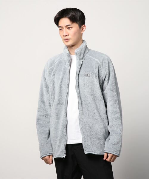 GAP(ギャップ)の「フルファスナー モックネックフリース(ブルゾン・メンズ・ネイビー/アイボリー/その他/その他1・M/L/XL/XXS/S/XS)」の12枚目の写真