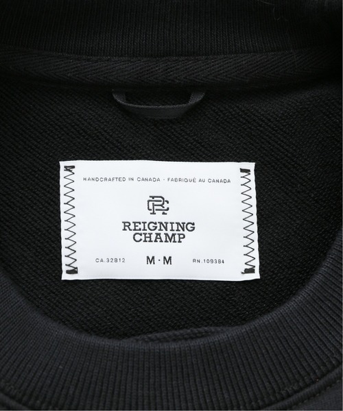 REIGNING CHAMP（レイニングチャンプ）の「【REIGNING CHAMP】日本限定 PT.RELAXED CREWNECK MIDWEIGHT TE（スウェット・メンズ・ブラック・SMALL/MEDIUM）」の5枚目の写真