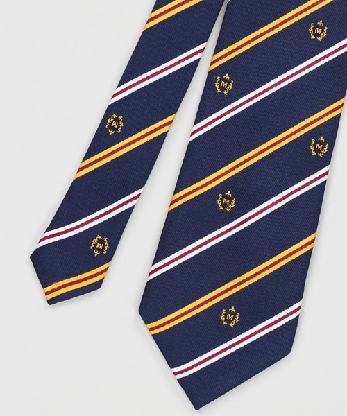 SPINNS(スピンズ)の「エンブレム ネクタイ(ネクタイ・メンズ・ネイビー/ワイン・ONESIZE)」の4枚目の写真