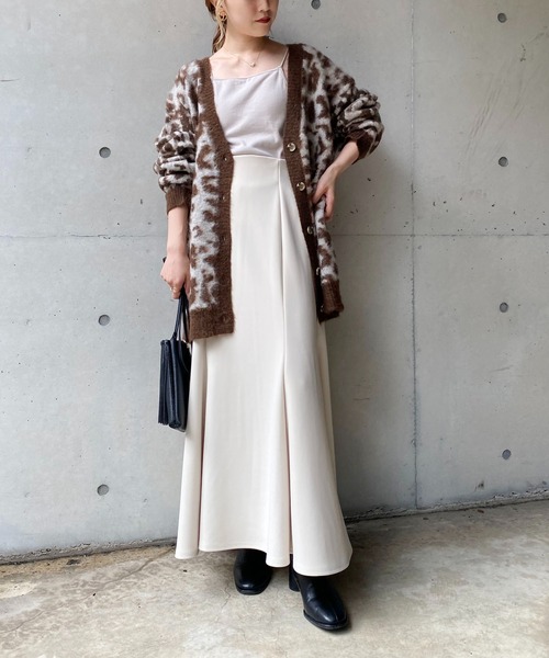 CAPRICIEUX LE'MAGE（カプリシューレマージュ）の「アニマルモヘヤカーディガン（カーディガン/ボレロ・レディース・ブラック/ベージュ・FREE）」の11枚目の写真