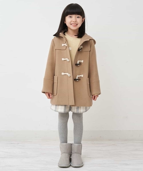 a.v.v（アーヴェヴェ）の「[100-130]【洗濯機で洗える】ライトフェイクウールダッフルコート（ダッフルコート・キッズ・ベージュ/ネイビー/レッド/ブルー・100/110/120/130）」の20枚目の写真