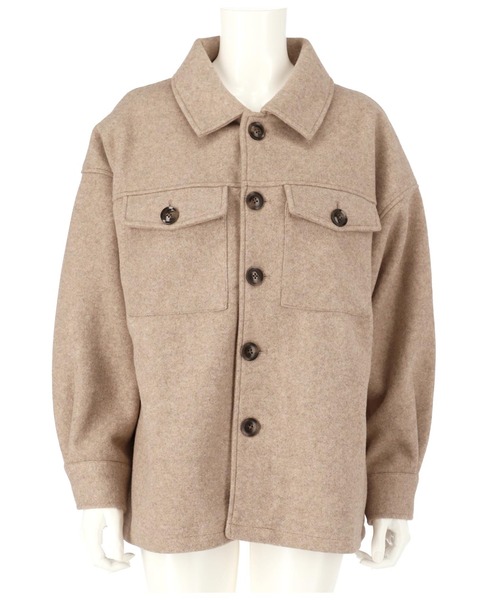 ANAP（アナップ）の「フェイクウールジャケット（カバーオール・レディース・ベージュ/モカ・FREE）」の12枚目の写真