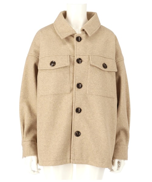 ANAP（アナップ）の「フェイクウールジャケット（カバーオール・レディース・ベージュ/モカ・FREE）」の13枚目の写真