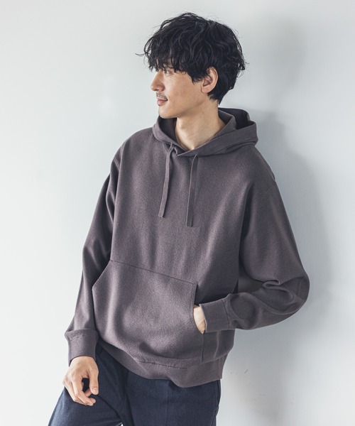 GLOBAL WORK(グローバルワーク)の「ヤミツキニットパーカー/952821(パーカー・メンズ・チャコールグレー/ネイビー/オフホワイト/ブルー系その他4/イエロー系その他3/ブラウン系その他6/サックスブルー系・MEDIUM/LARGE/X-LARGE/SMALL)」の3枚目の写真