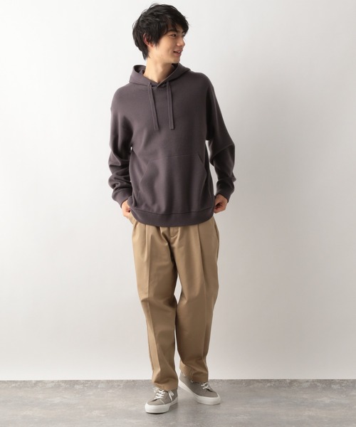 GLOBAL WORK(グローバルワーク)の「ヤミツキニットパーカー/952821(パーカー・メンズ・チャコールグレー/ネイビー/オフホワイト/ブルー系その他4/イエロー系その他3/ブラウン系その他6/サックスブルー系・MEDIUM/LARGE/X-LARGE/SMALL)」の9枚目の写真