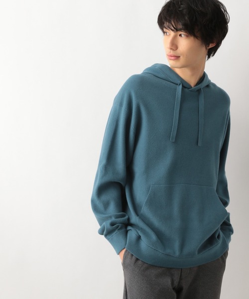 GLOBAL WORK(グローバルワーク)の「ヤミツキニットパーカー/952821(パーカー・メンズ・チャコールグレー/ネイビー/オフホワイト/ブルー系その他4/イエロー系その他3/ブラウン系その他6/サックスブルー系・MEDIUM/LARGE/X-LARGE/SMALL)」の10枚目の写真