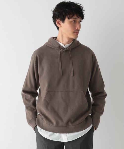 ハチヤーズ　ニットパーカー aimoha（アイモハ） パーカー 畦編みニット フーディー ニットパーカー