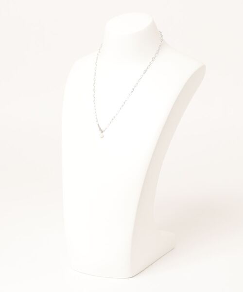 tone（トーン）の「【ECRu.】バロック 淡水パール&チェーンネックレス（ネックレス・レディース・シルバー/ゴールド・FREE）」の3枚目の写真