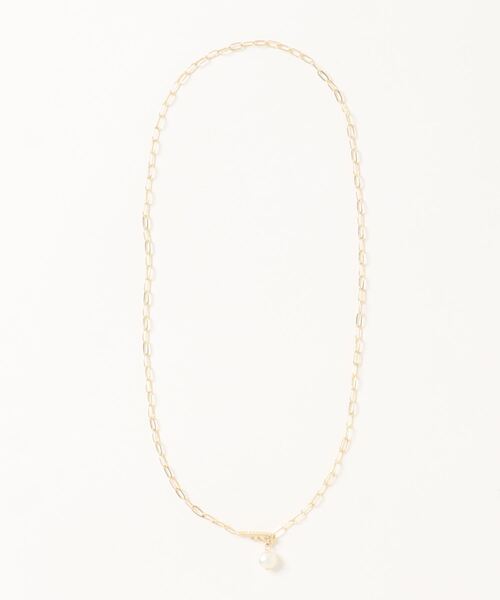 tone（トーン）の「【ECRu.】バロック 淡水パール&チェーンネックレス（ネックレス・レディース・シルバー/ゴールド・FREE）」の10枚目の写真