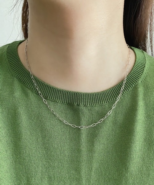 tone（トーン）の「【ECRu.】バロック 淡水パール&チェーンネックレス（ネックレス・レディース・シルバー/ゴールド・FREE）」の6枚目の写真