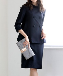 DRESS LAB（ドレスラボ）の「【セレモニー/ママスーツ/セットアップ】スタンドカラージャケット＆スカート2点セット（スーツセット）」