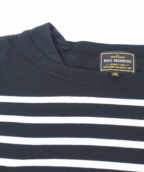 EGO TRIPPING(エゴトリッピング)の「mlt3655- BASQUE FAT TEE カットソー(Tシャツ/カットソー・メンズ・ホワイト×ブラック/ブラック×ホワイト/ブラウン系その他/ベージュ系その他・48/46)」の16枚目の写真