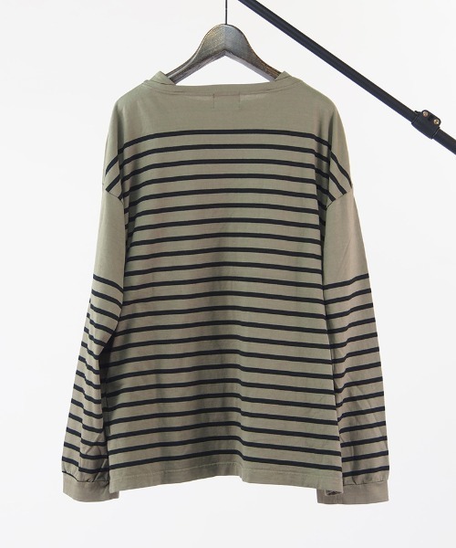 EGO TRIPPING(エゴトリッピング)の「mlt3655- BASQUE FAT TEE カットソー(Tシャツ/カットソー・メンズ・ホワイト×ブラック/ブラック×ホワイト/ブラウン系その他/ベージュ系その他・48/46)」の14枚目の写真