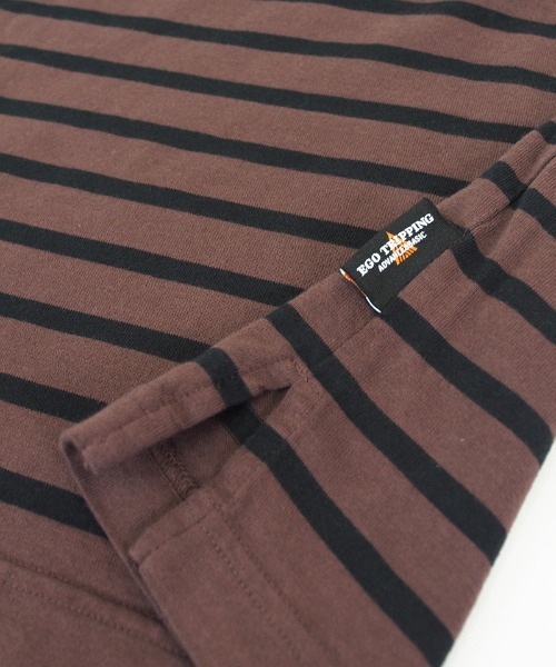 EGO TRIPPING(エゴトリッピング)の「mlt3655- BASQUE FAT TEE カットソー(Tシャツ/カットソー・メンズ・ホワイト×ブラック/ブラック×ホワイト/ブラウン系その他/ベージュ系その他・48/46)」の11枚目の写真