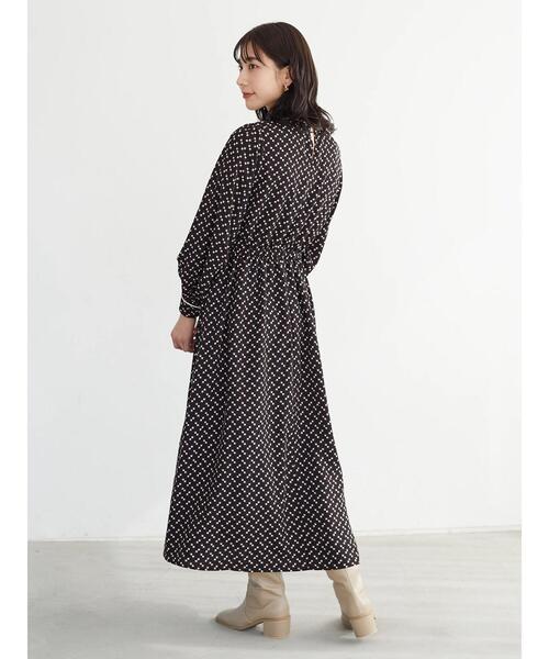 ELENCARE DUE(エレンカーレデュエ)の「・ELENCARE DUE キカガクptハイネックワンピ*(ワンピース・レディース・ブラック/ブラウン/グリーン・FREE)」の16枚目の写真