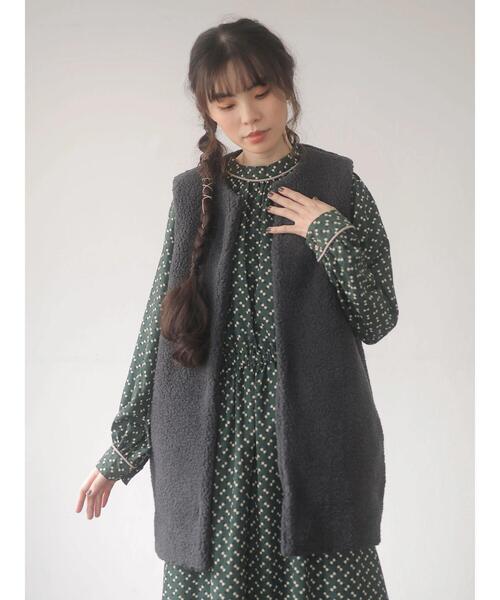 ELENCARE DUE(エレンカーレデュエ)の「・ELENCARE DUE キカガクptハイネックワンピ*(ワンピース・レディース・ブラック/ブラウン/グリーン・FREE)」の21枚目の写真