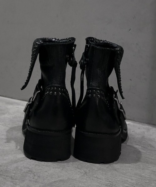 KMRii（ケムリ）の「【別注】KMRii/ケムリ/Crush Short Boots 03/W（ブーツ・レディース・ブラック・38/39/37）」の9枚目の写真