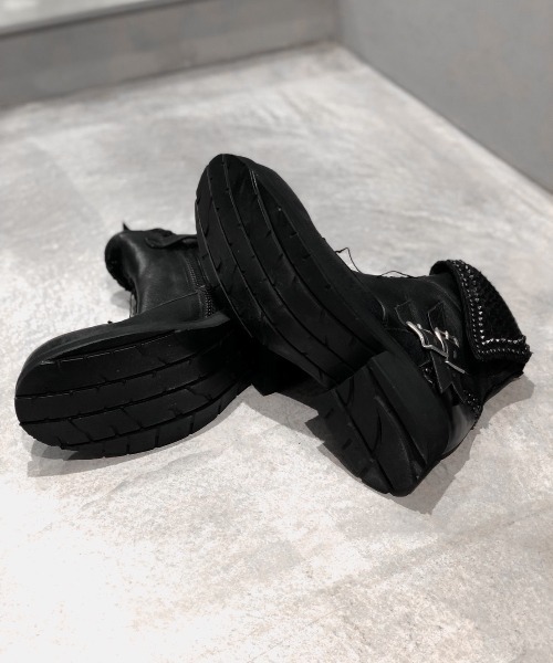 KMRii（ケムリ）の「【別注】KMRii/ケムリ/Crush Short Boots 03/W（ブーツ・レディース・ブラック・38/39/37）」の5枚目の写真