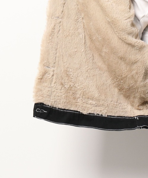 emi+（エミプラス）の「裏ファーブルゾン（デニムジャケット・レディース・ブラック・L/M/S）」の2枚目の写真