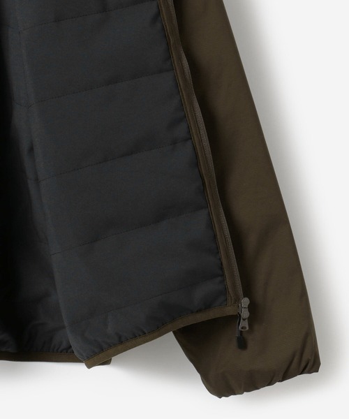 GYMPHLEX(ジムフレックス)の「1906 Gymphlex SPORT WEAR | ナイロンリップストップ インサレーションジャケット MEN(ノーカラージャケット・メンズ・ダークブラウン/ブラック・LARGE/MEDIUM)」の16枚目の写真