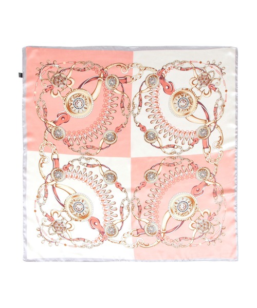 Julia Boutique（ジュリアブティック）の「90×90cmサイズ・ヴィンテージ風サテン生地スカーフ/100013（バンダナ/スカーフ・レディース・A/B/C/D/E/F/G/H/I/J/K/L/M/N/O/P/Q/R/S/T/U・ONE）」の8枚目の写真