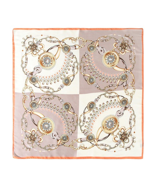 Julia Boutique（ジュリアブティック）の「90×90cmサイズ・ヴィンテージ風サテン生地スカーフ/100013（バンダナ/スカーフ・レディース・A/B/C/D/E/F/G/H/I/J/K/L/M/N/O/P/Q/R/S/T/U・ONE）」の9枚目の写真