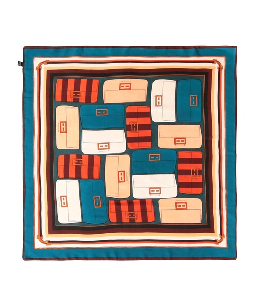 Julia Boutique（ジュリアブティック）の「90×90cmサイズ・ヴィンテージ風サテン生地スカーフ/100013（バンダナ/スカーフ・レディース・A/B/C/D/E/F/G/H/I/J/K/L/M/N/O/P/Q/R/S/T/U・ONE）」の11枚目の写真