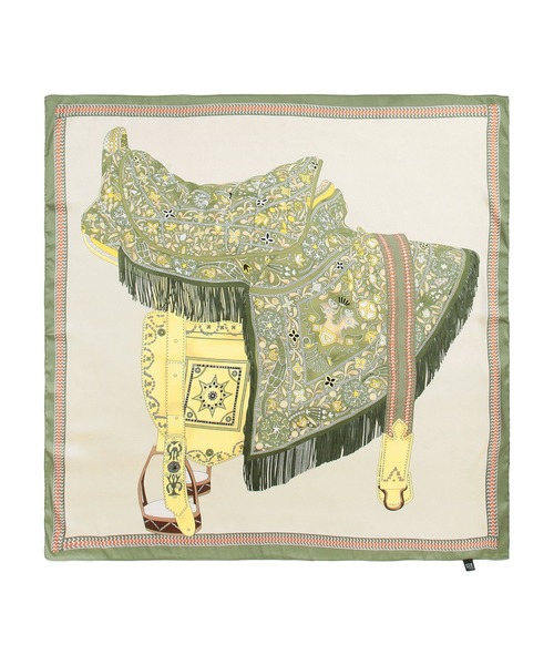 Julia Boutique（ジュリアブティック）の「90×90cmサイズ・ヴィンテージ風サテン生地スカーフ/100013（バンダナ/スカーフ・レディース・A/B/C/D/E/F/G/H/I/J/K/L/M/N/O/P/Q/R/S/T/U・ONE）」の17枚目の写真