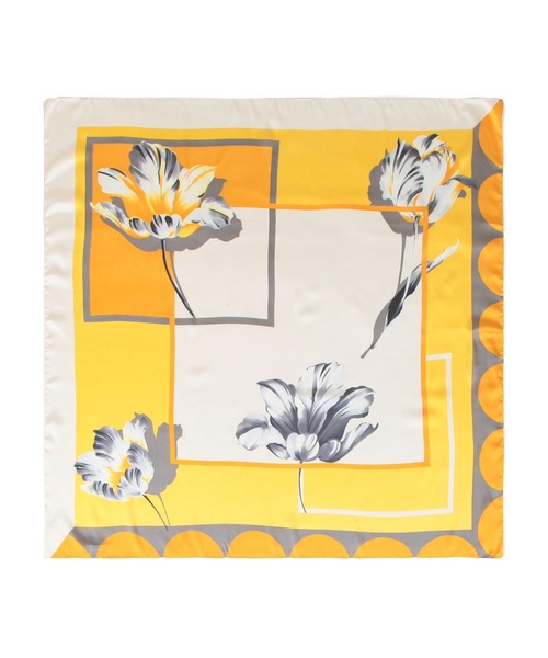 Julia Boutique（ジュリアブティック）の「90×90cmサイズ・ヴィンテージ風サテン生地スカーフ/100013（バンダナ/スカーフ・レディース・A/B/C/D/E/F/G/H/I/J/K/L/M/N/O/P/Q/R/S/T/U・ONE）」の19枚目の写真