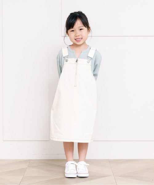 MAKE YOUR DAY（メイクユアデイ）の「ジャンパースカート■80～140cm（ジャンパースカート・キッズ・ブルー/アイボリー/キャメル・110/120/100/80/130/90/140）」の18枚目の写真