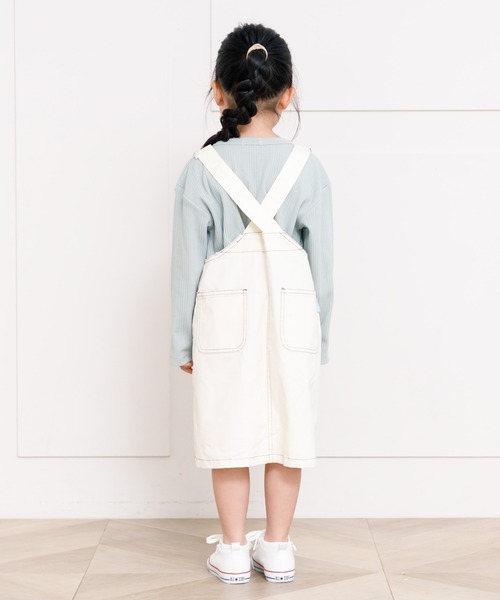 MAKE YOUR DAY（メイクユアデイ）の「ジャンパースカート■80～140cm（ジャンパースカート・キッズ・ブルー/アイボリー/キャメル・110/120/100/80/130/90/140）」の20枚目の写真