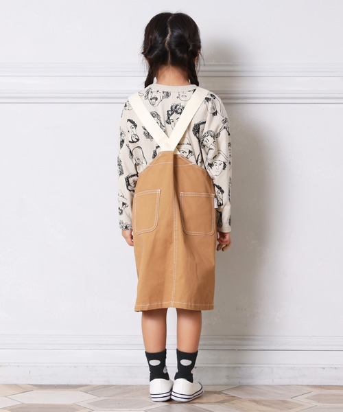 MAKE YOUR DAY（メイクユアデイ）の「ジャンパースカート■80～140cm（ジャンパースカート・キッズ・ブルー/アイボリー/キャメル・110/120/100/80/130/90/140）」の22枚目の写真