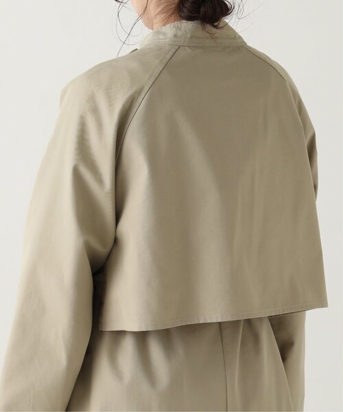 RAY CASSIN（レイカズン）の「CTツイルスタンドカラーコート（トレンチコート・レディース・ブルー/ベージュ/キナリ・FREE）」の14枚目の写真