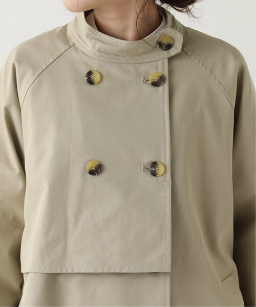 RAY CASSIN（レイカズン）の「CTツイルスタンドカラーコート（トレンチコート・レディース・ブルー/ベージュ/キナリ・FREE）」の16枚目の写真