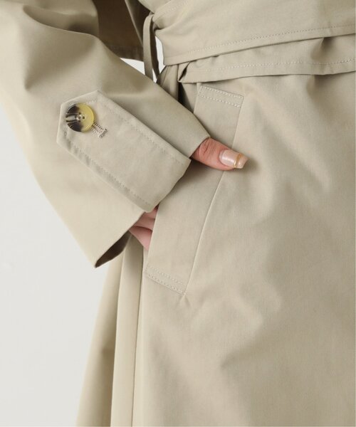 RAY CASSIN（レイカズン）の「CTツイルスタンドカラーコート（トレンチコート・レディース・ブルー/ベージュ/キナリ・FREE）」の20枚目の写真