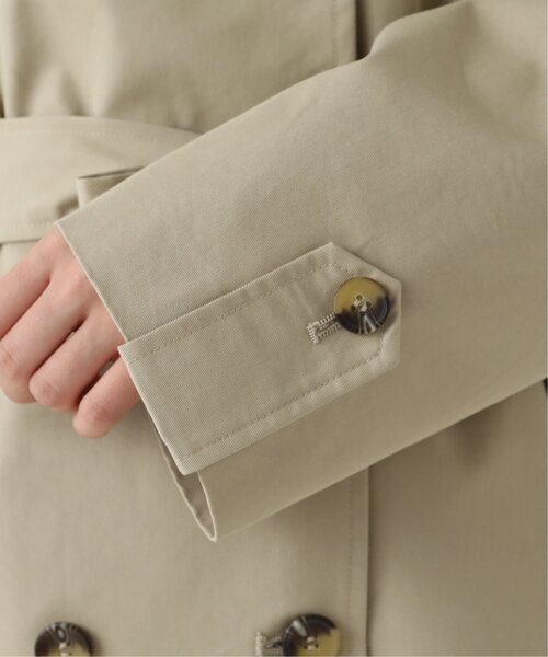 RAY CASSIN（レイカズン）の「CTツイルスタンドカラーコート（トレンチコート・レディース・ブルー/ベージュ/キナリ・FREE）」の21枚目の写真