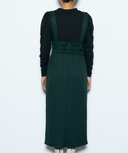 CECIL McBEE(セシルマクビー)の「インナー付きジャンスカSET(ジャンパースカート・レディース・ブラック/モカ/カーキ・MEDIUM)」の7枚目の写真