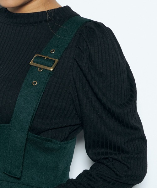 CECIL McBEE(セシルマクビー)の「インナー付きジャンスカSET(ジャンパースカート・レディース・ブラック/モカ/カーキ・MEDIUM)」の11枚目の写真