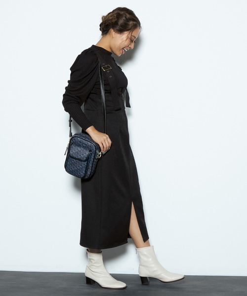CECIL McBEE(セシルマクビー)の「インナー付きジャンスカSET(ジャンパースカート・レディース・ブラック/モカ/カーキ・MEDIUM)」の16枚目の写真