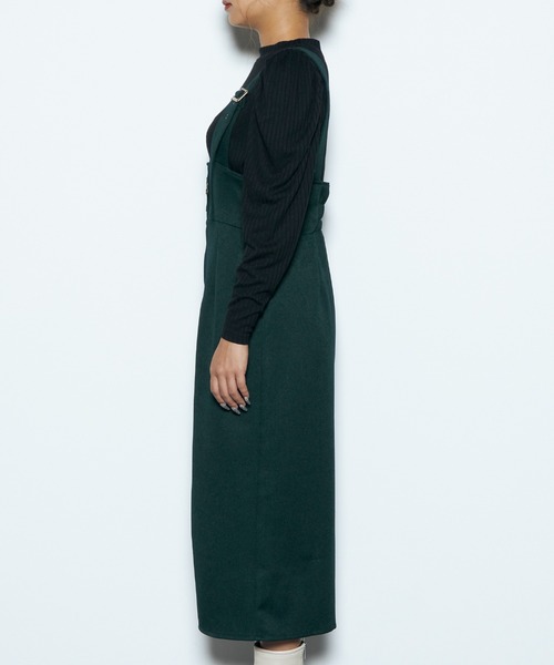 CECIL McBEE(セシルマクビー)の「インナー付きジャンスカSET(ジャンパースカート・レディース・ブラック/モカ/カーキ・MEDIUM)」の8枚目の写真