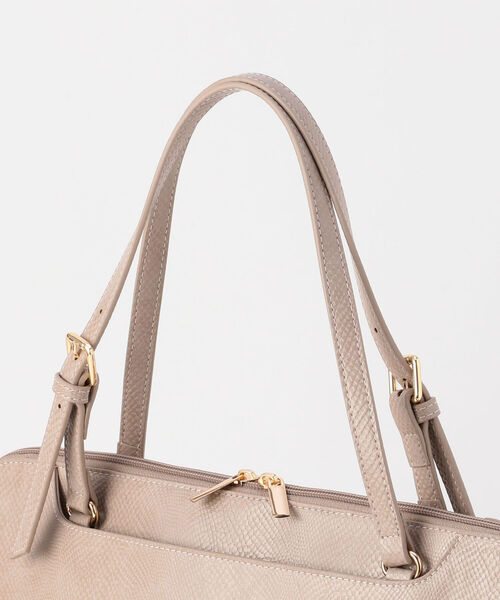 NOLLEY’S Sophi（ノーリーズソフィ）の「PCクッショントートバッグ（トートバッグ・レディース・ベージュ/サックスブルー/グレイッシュベージュ・FREE）」の7枚目の写真