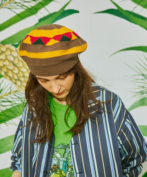 AlexanderLeeChang(アレキサンダーリーチャン)の「AlexanderLeeChang アレキサンダーリーチャン / 5050 TAM 22 タム22 / AC052201(ニットキャップ/ビーニー・レディース・ブラック/イエロー/ナチュラル・FREE)」の7枚目の写真