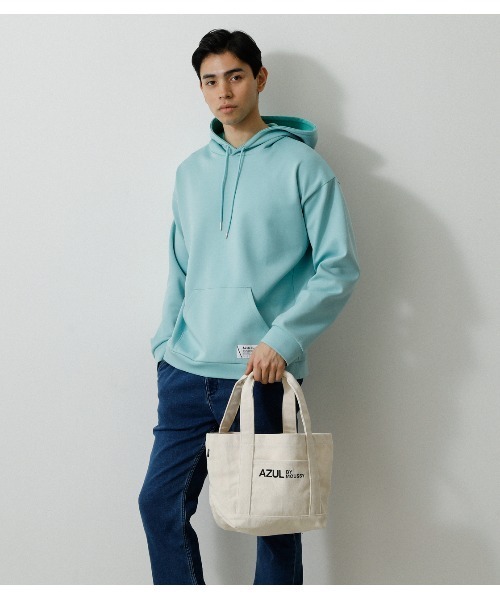AZUL by moussy(アズールバイマウジー)の「AZUL CANVAS TOTE BAG/AZULキャンバストートバッグ(トートバッグ・メンズ・ライトブルー/オフホワイト/ライトグレー/イエロー/ブラック・FREE)」の6枚目の写真
