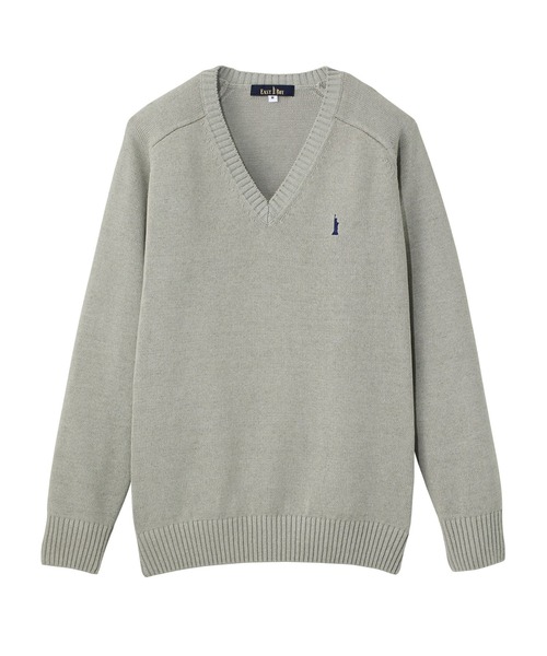 EASTBOY（イーストボーイ）の「【プルオーバー】 制服 高校生 中学生  セーター スクール JK（ニット/セーター・キッズ・ライトグレー/ベージュ/ネイビー/オフホワイト・S/M/L/XL）」の3枚目の写真