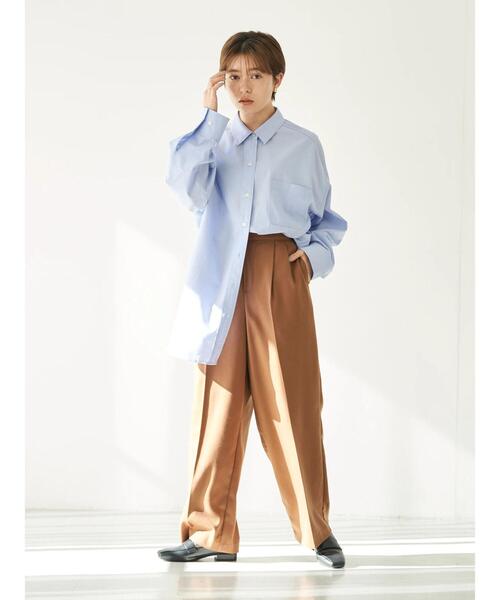 earth music&ecology（アースミュージックアンドエコロジー）の「ビッグシャツ＊（シャツ/ブラウス・レディース・サックスブルー/ホワイト系その他6/ブルー系その他7・FREE）」の15枚目の写真