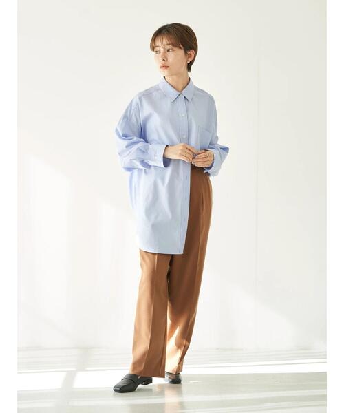 earth music&ecology（アースミュージックアンドエコロジー）の「ビッグシャツ＊（シャツ/ブラウス・レディース・サックスブルー/ホワイト系その他6/ブルー系その他7・FREE）」の13枚目の写真