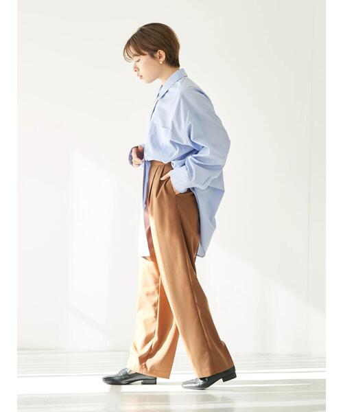 earth music&ecology（アースミュージックアンドエコロジー）の「ビッグシャツ＊（シャツ/ブラウス・レディース・サックスブルー/ホワイト系その他6/ブルー系その他7・FREE）」の17枚目の写真