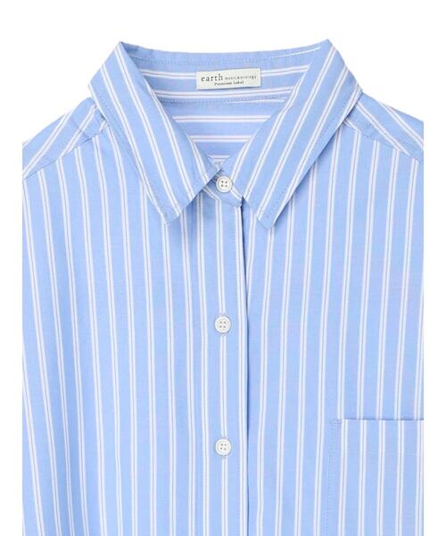 earth music&ecology（アースミュージックアンドエコロジー）の「ビッグシャツ＊（シャツ/ブラウス・レディース・サックスブルー/ホワイト系その他6/ブルー系その他7・FREE）」の22枚目の写真